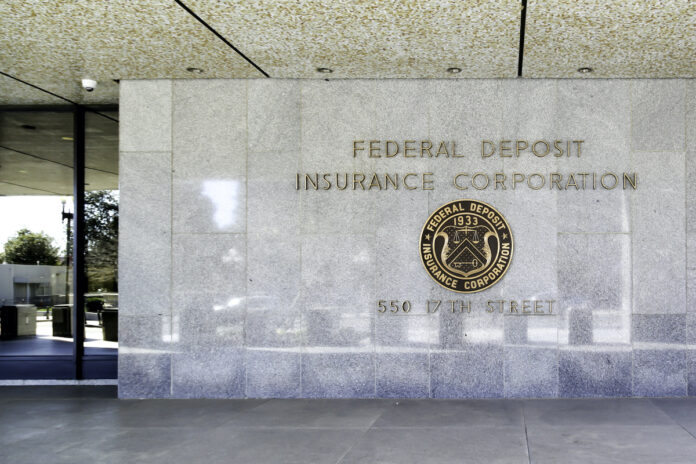Front entrance of FDIC building