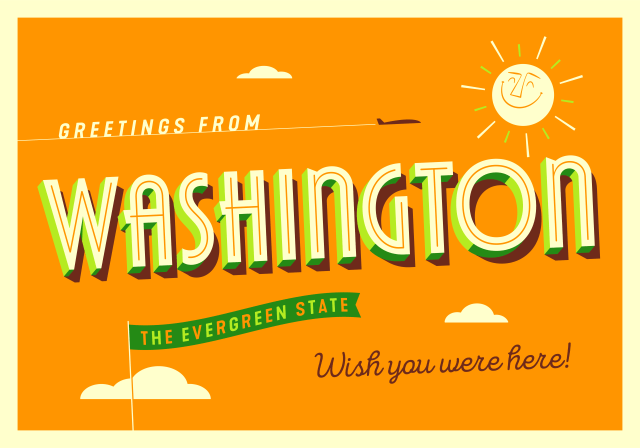 Washington State postcard